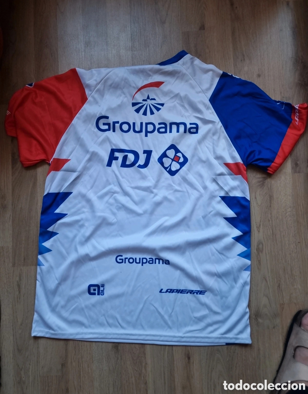 Coleccionismo deportivo: Camiseta ciclista groupama - Foto 5