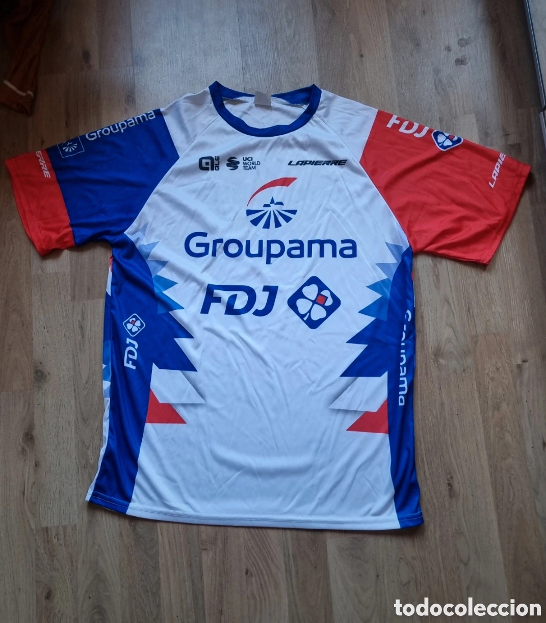 Coleccionismo deportivo: Camiseta ciclista groupama - Foto 1