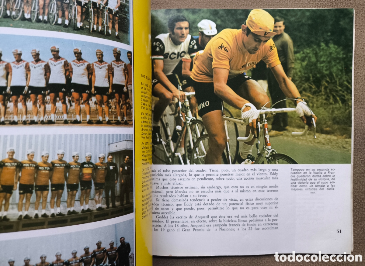 Coleccionismo deportivo: EDDY MERCKX BIOGRAF&Iacute;A 1973 - Foto 2