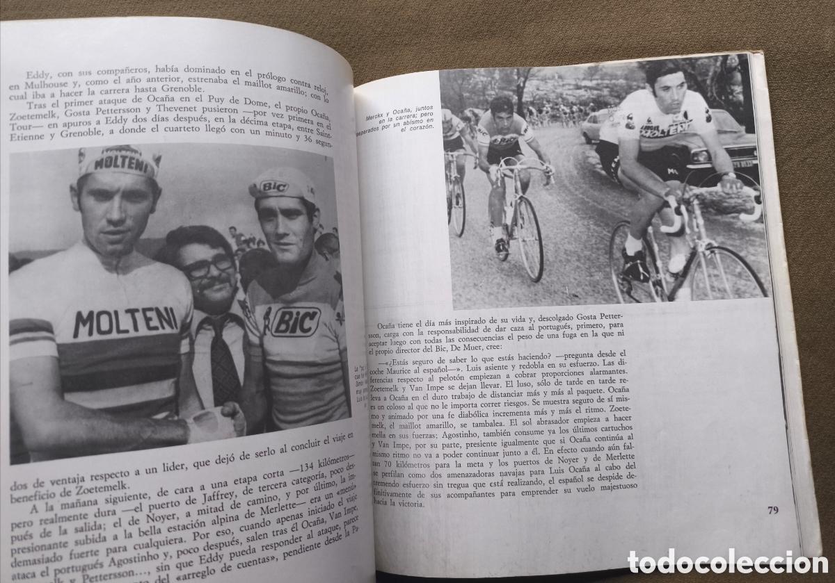Coleccionismo deportivo: EDDY MERCKX BIOGRAF&Iacute;A 1973 - Foto 8