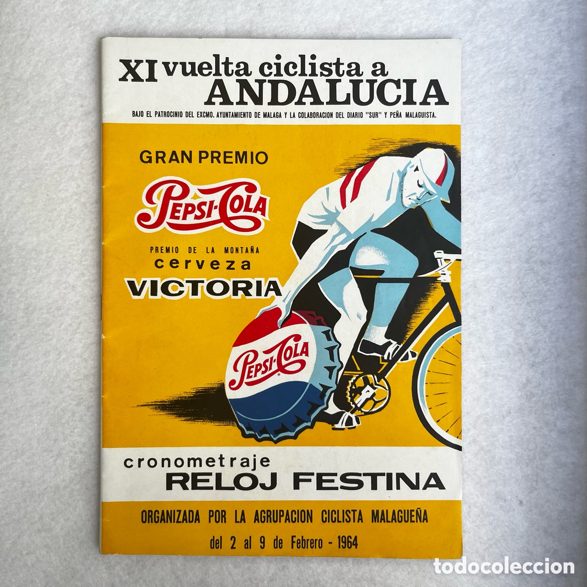 Colecionismo desportivo: LIBRETO - VUELTA CICLISTA A ANDALUC&Iacute;A / M&Aacute;LAGA / PUBLICIDAD