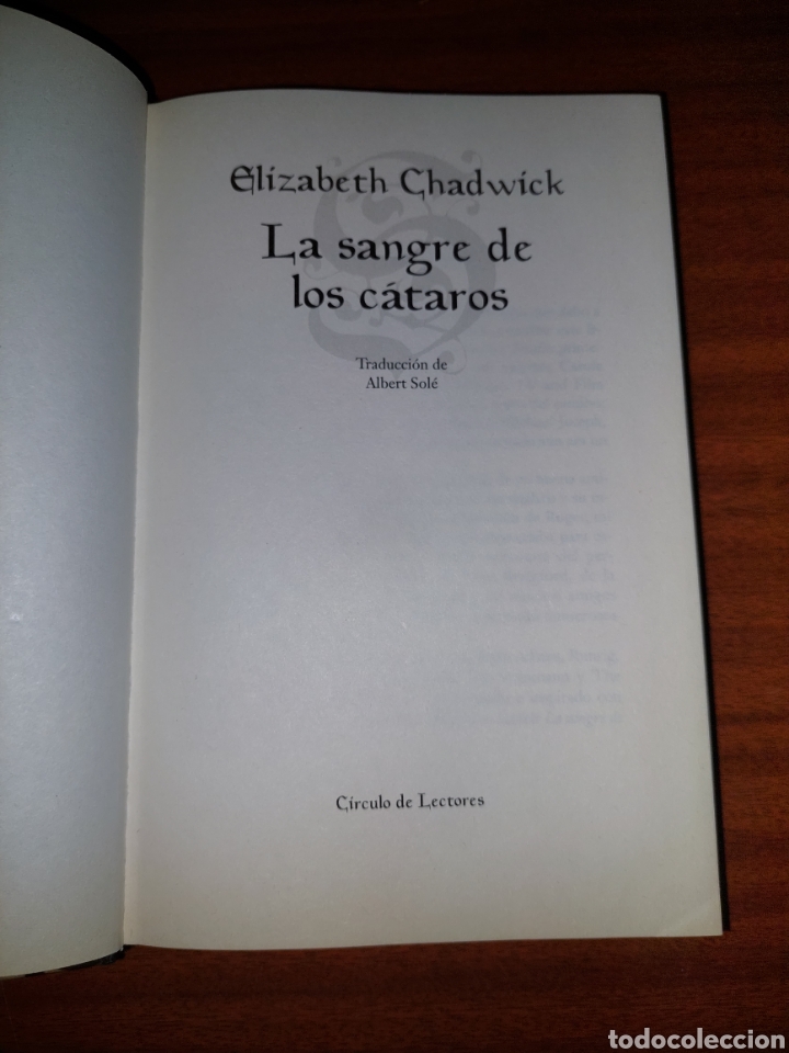 B&uuml;cher: La sangre de los cataros- Elizabeth Chadwick