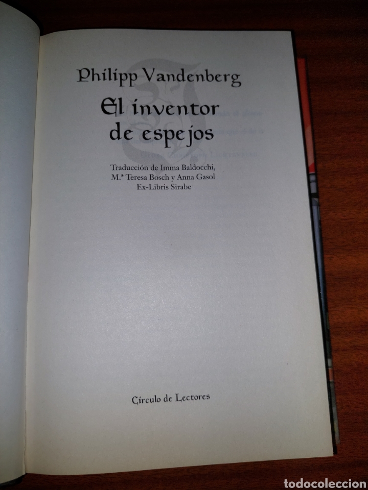 B&uuml;cher: El inventor de espejos - Philipp Vandenberg