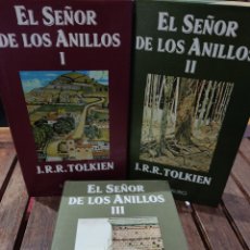Libros: EL SEÑOR DE LOS ANILLOS J.R.R TOLKIEN TRES VOLÚMENES MINOTAURO. Lote 312563133