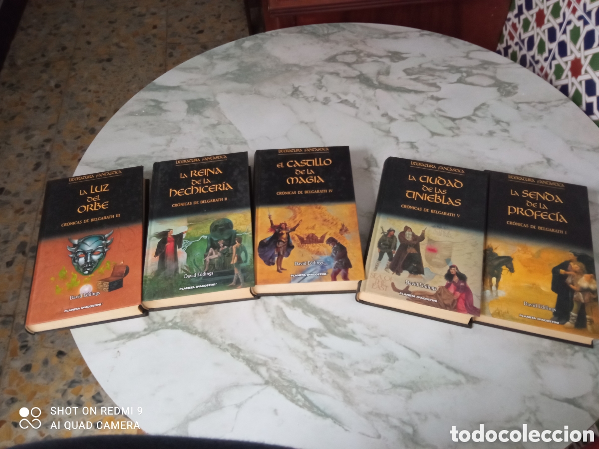 Livres: Serie:cr&oacute;nicas de belgarath 5 tomos ver fotos.