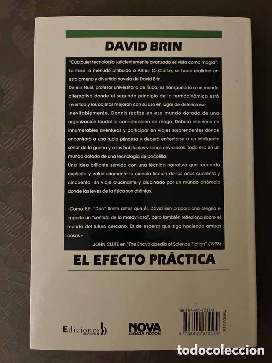 Libros: EL EFECTO PR&Aacute;CTICA - D Brin - Foto 3
