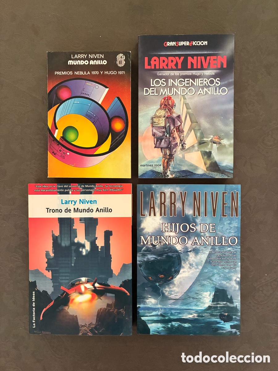 Libros: MUNDO ANILLO (ciclo completo, 4 libros del ESPACIO CONOCIDO de Larry Niven)