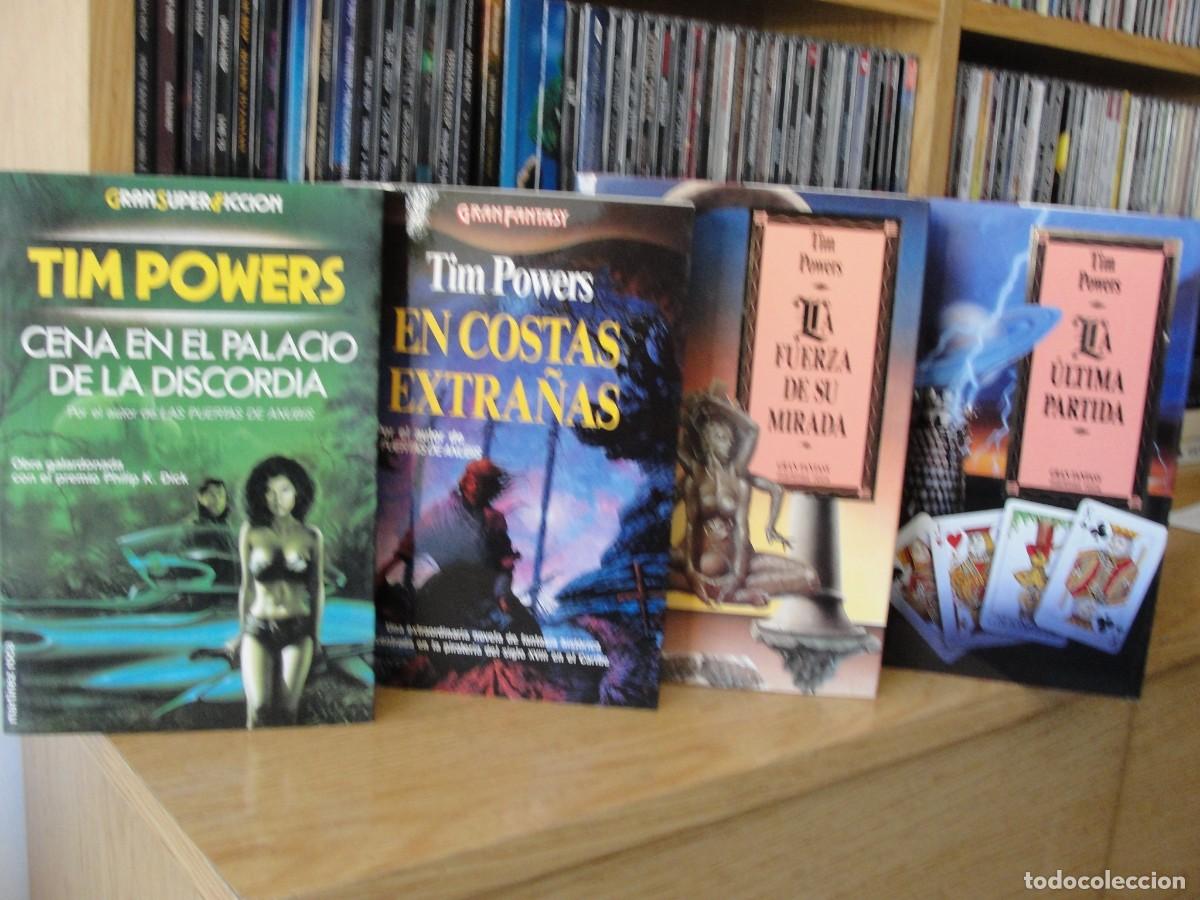 Libros: 4 libros TIM POWERTS cena palacio discordia, fuerza mirada, ultima partida, costas extra&ntilde;as NUEVOS