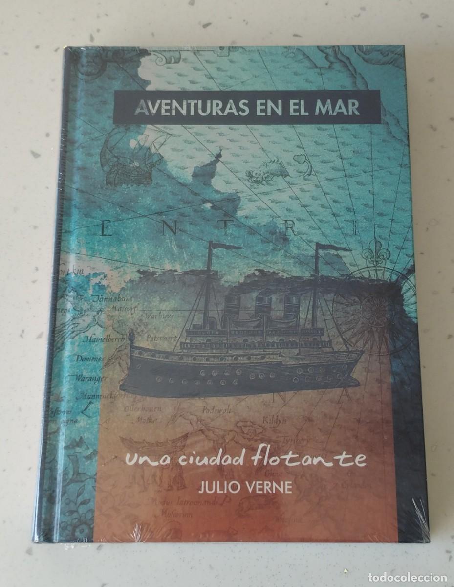 books: UNA CIUDAD FLOTANTE, JULIO VERNE, AVENTURAS EN EL MAR, NUEVA PRECINTADA