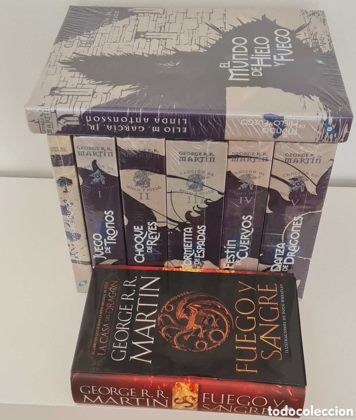 Libros: CANCI&Oacute;N DE HIELO Y FUEGO &ndash; GIGAMESH EDICI&Oacute;N DE LUJO &ndash; 7 LIBROS PRECINTADOS + FUEGO Y SANGRE