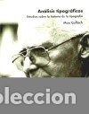 Libri: An&aacute;lisis tipogr&aacute;ficos Campgr&agrave;fic Editors, S.L.