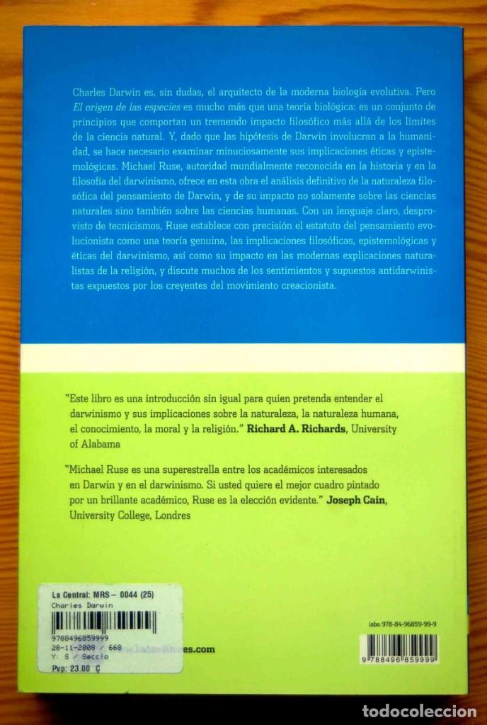 Libros: CHARLES DARWIN - MICHAEL RUSE- Editorial KATZ - Foto 2