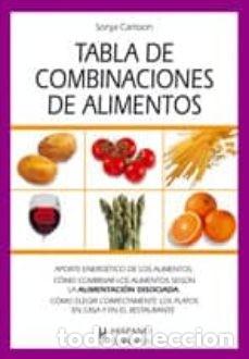 Libros: TABLA DE COMBINACION DE ALIMENTOS. SONJA CARLSSON - Foto 1