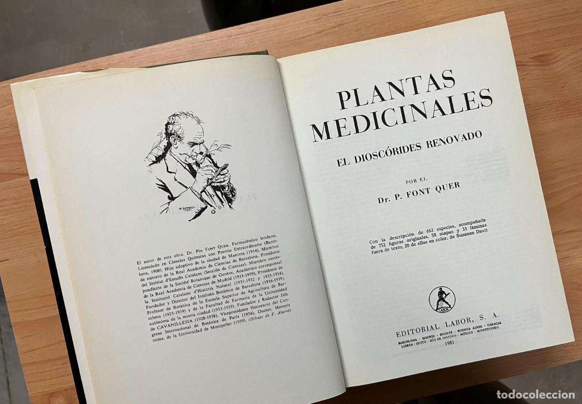 Libros: Plantas Medicinales, Pio Font Quer - Foto 3