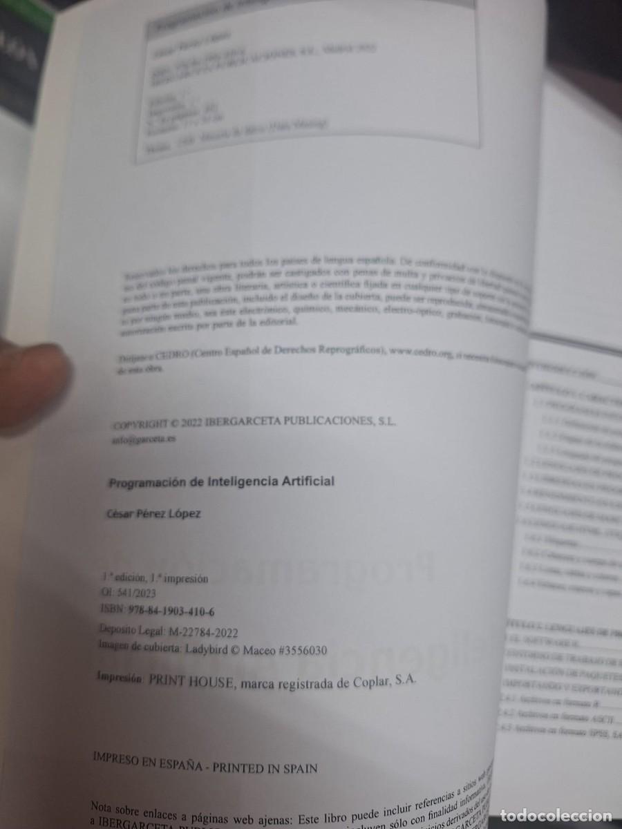 Libros: Programacion de Inteligencia Artificial - P&eacute;rez L&oacute;pez, C&eacute;sar - Foto 12