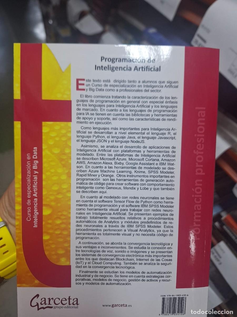 Libros: Programacion de Inteligencia Artificial - P&eacute;rez L&oacute;pez, C&eacute;sar - Foto 2