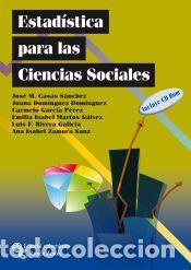 Libros: Estad&iacute;stica para las ciencias sociales - Casas S&aacute;nchez, Jos&eacute; Miguel ... [et al.]