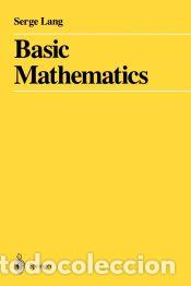 Libros: Basic Mathematics - Lang, Serge