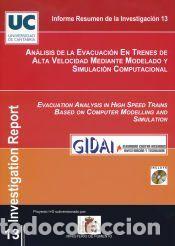 Libros: An&aacute;lisis de la evacuaci&oacute;n en trenes de Alta Velocidad mediante modelado y simulaci&oacute;n computacional