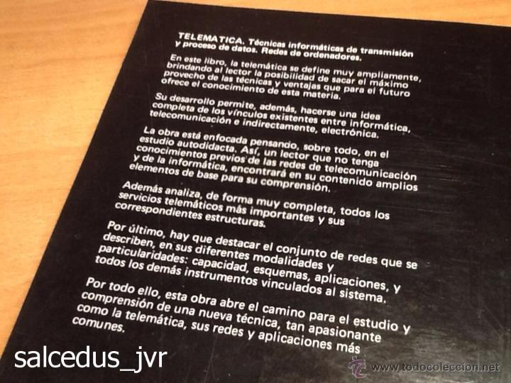 Libros: Telem&aacute;tica Inform&aacute;tica Transmisi&oacute;n Redes Ordenadores Guy Pujolle Paraninfo Libro Nuevo - Foto 5