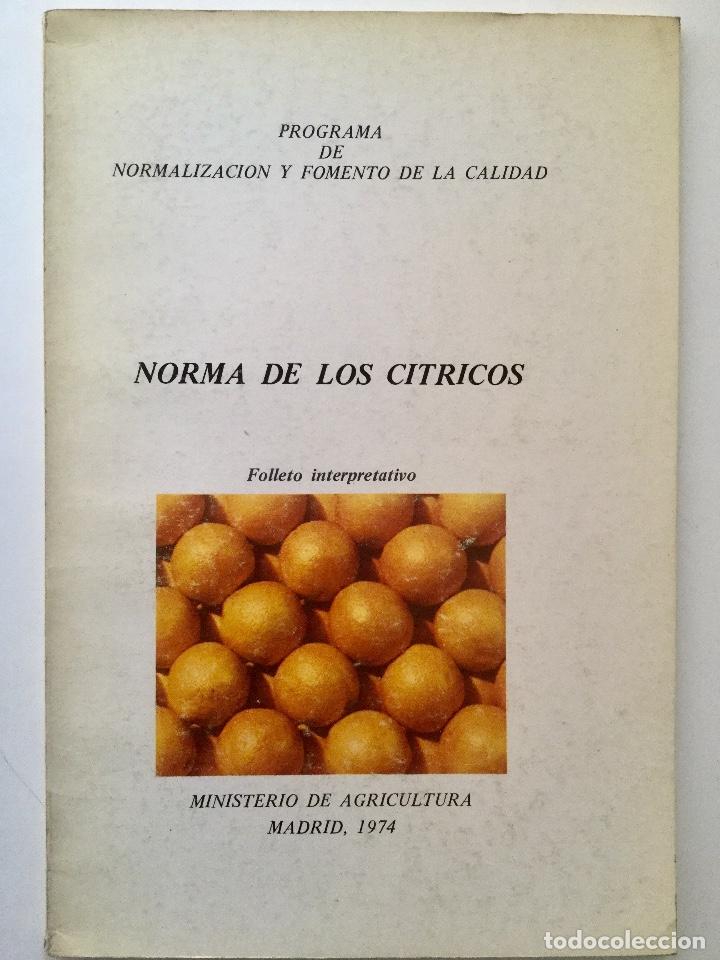 Libros: Norma de los c&iacute;tricos. MINISTERIO. NUEVO. - Foto 1