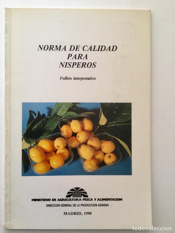 Libros: Norma de calidad para nisperos. NUEVO. - Foto 1