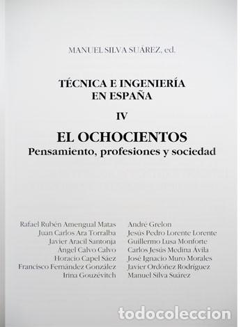 Libros: SILVA SU&Aacute;REZ, Manuel [Ed.]. T&eacute;cnica e Ingenier&iacute;a en Espa&ntilde;a. IV (y) V. 2007. - Foto 3