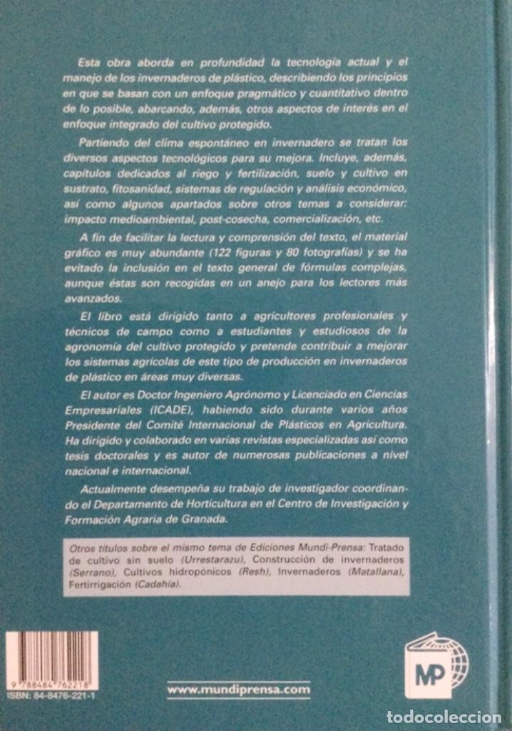 Libros: Invernaderos de pl&aacute;stico. Mundi Prensa. NUEVO - Foto 2