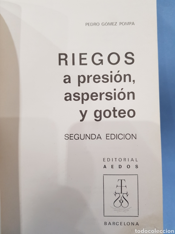 Libros: Riegos, Editorial Aedos , a&ntilde;o 1979 - Foto 2
