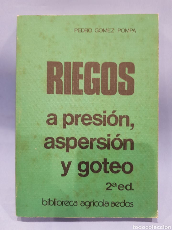 Libros: Riegos, Editorial Aedos , a&ntilde;o 1979 - Foto 1