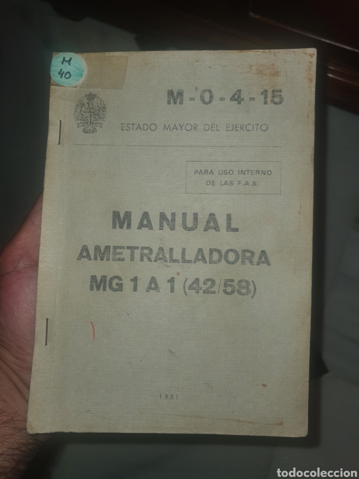 Libros: Ametralladora MG 1A1 (42/58) manual - Foto 1