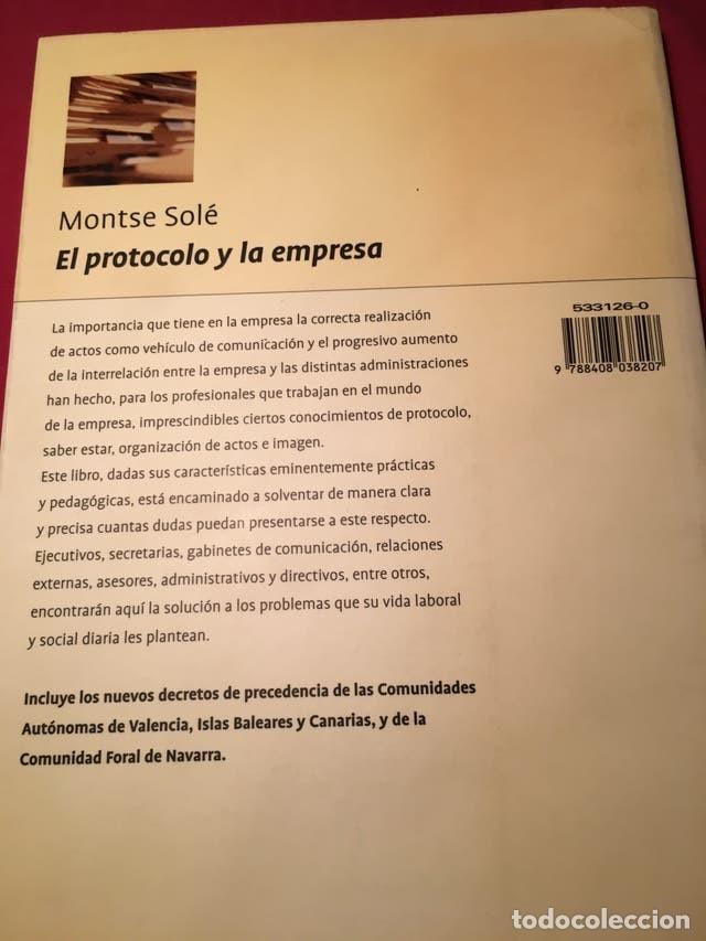 Libros: Libro El Protocolo y la Empresa de Montse Sol&eacute; - Foto 2
