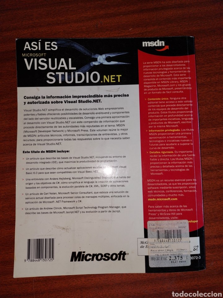 Libros: As&iacute; es Microsofr Visual Studio .NET - Foto 3