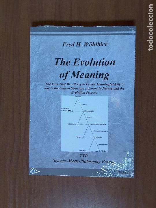 Libros: The Evolution of Meaning. Fred H. W&ouml;hlbier. En ingl&eacute;s. NUEVO - Foto 1