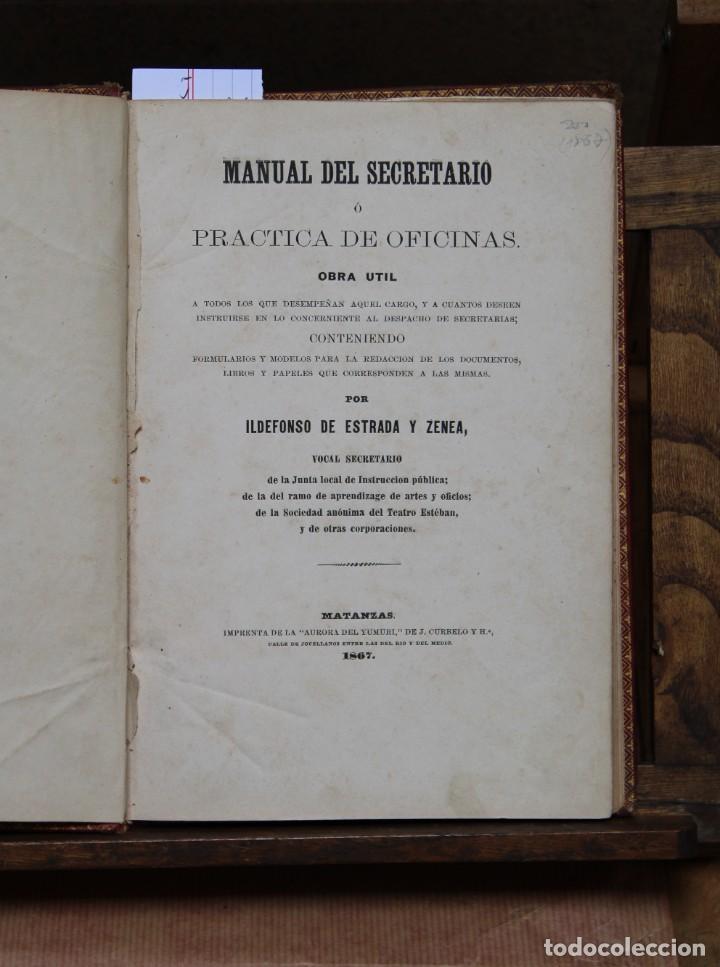 Libros: ESTRADA Y ZENEA ildefonso. manual del secretario. - Foto 1