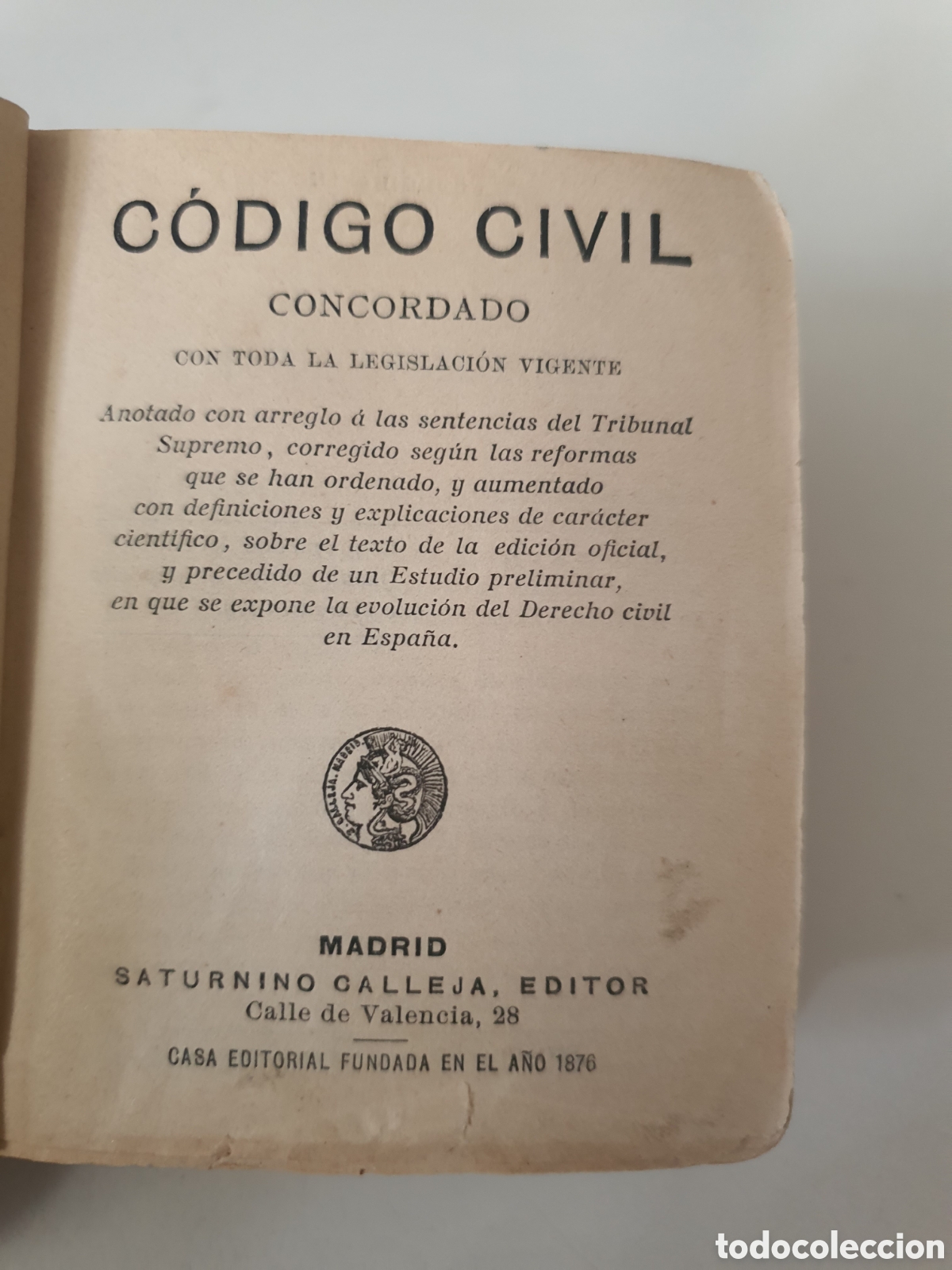 Libros: c&oacute;digo civil de bolsillo saturnino calleja - Foto 3