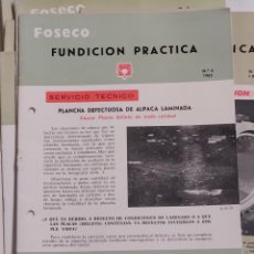 Libros: LOTE 21 REVISTAS FOSECO FUNDICIÓN PRÁCTICA. 19 HOJAS NOTICIAS BREVES . 1964 - 1977. Lote 390094124