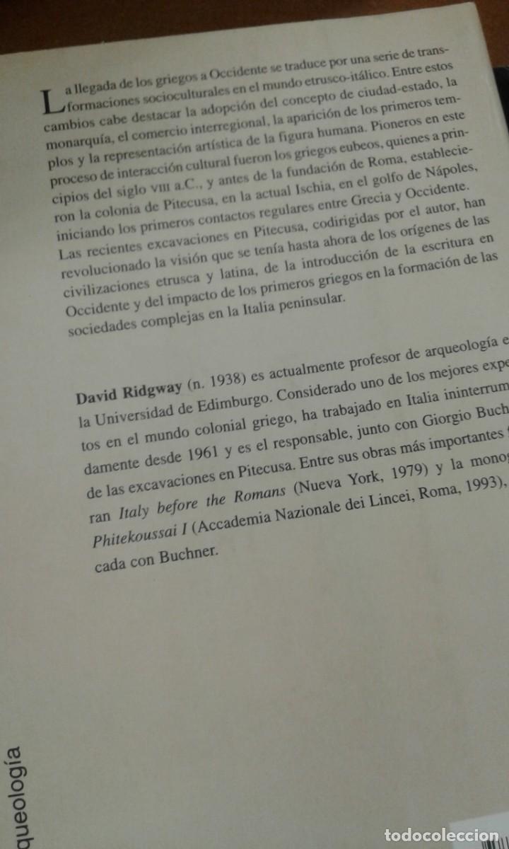 Libros: el alba de la magna Grecia David Ridgway - Foto 1