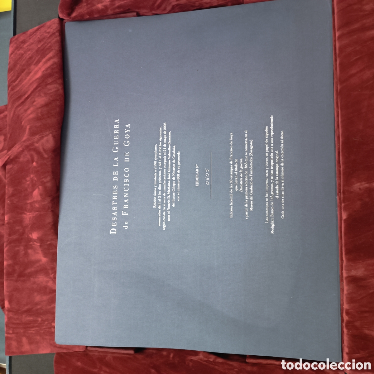 Libros: ESPECTACULAR EDICION FACSIMIL NUMERADA DESASTRES DE LA GUERRA DE GOYA - Foto 2