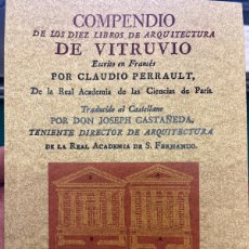Libros: COMPENDIO DE LOS DIEZ LIBROS DE ARQUITECTURA DE VITRUVIO. VITRUVIO POLIÓN, MARCO. MAXTOR, 2009.