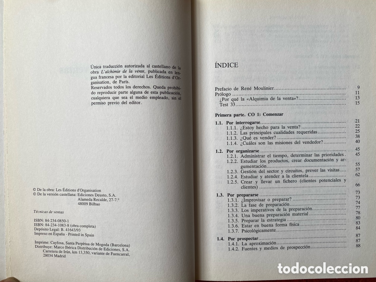 Libros: VENTAS T&eacute;cnicas de Venta P. Rataud Biblioteca empresarial Deusto - Foto 4