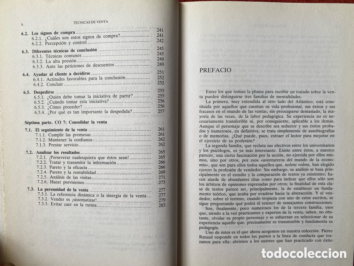 Libros: VENTAS T&eacute;cnicas de Venta P. Rataud Biblioteca empresarial Deusto - Foto 6
