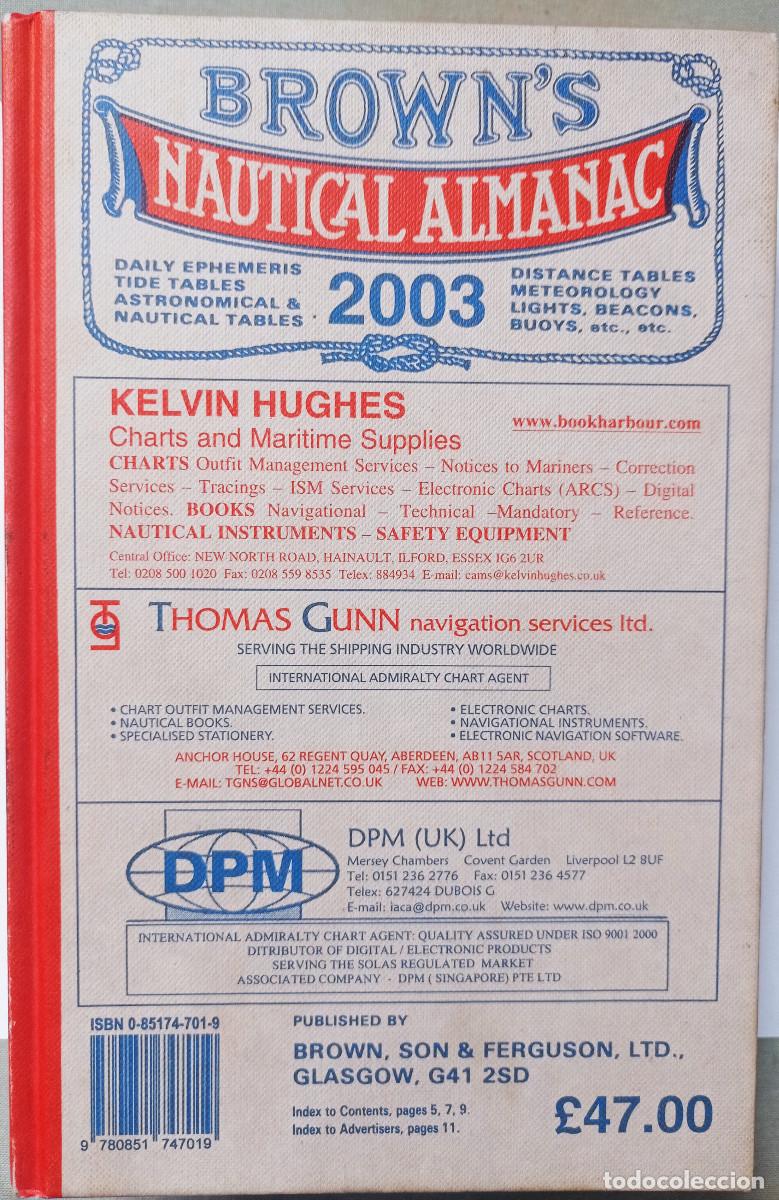 Libros: Browns Nautical Almanac 2003 - Foto 2