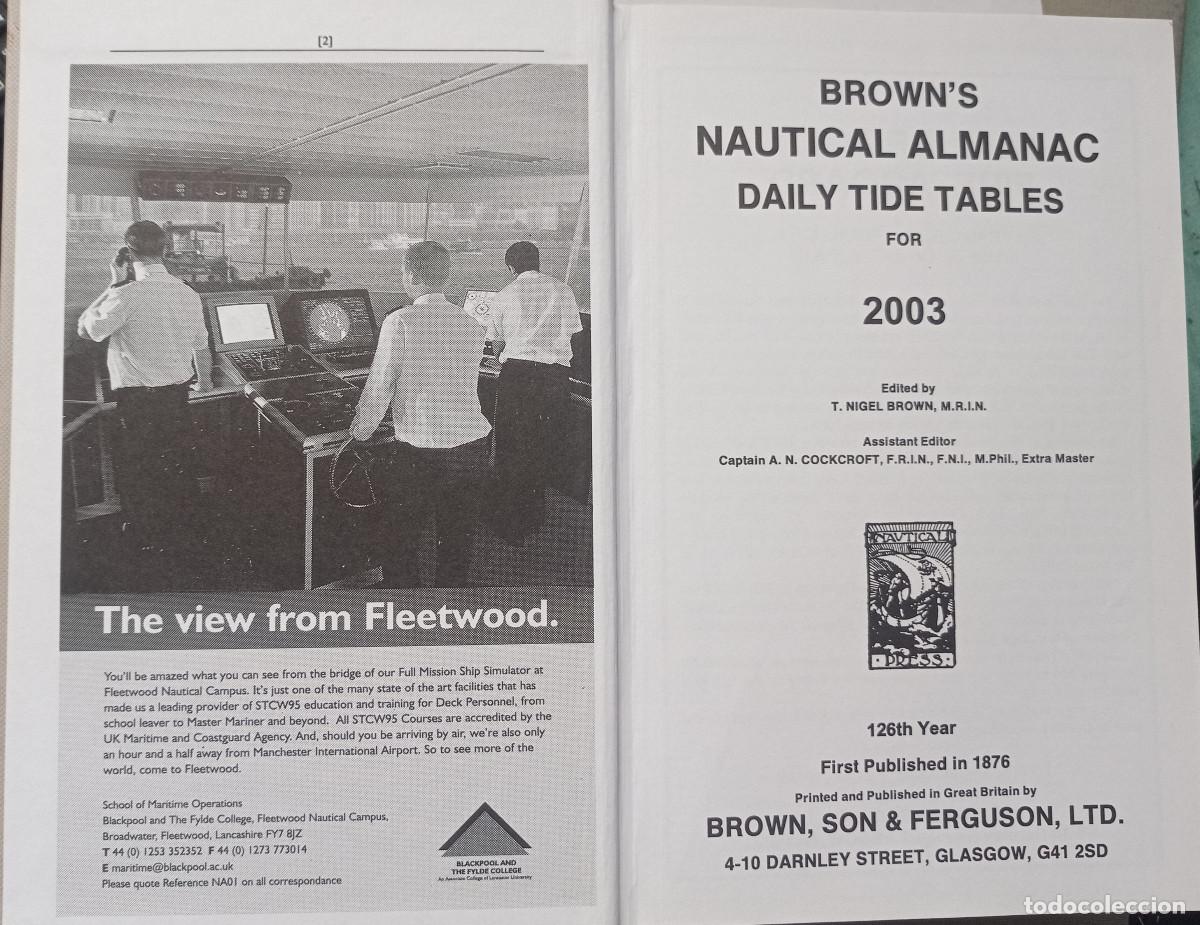 Libros: Browns Nautical Almanac 2003 - Foto 3