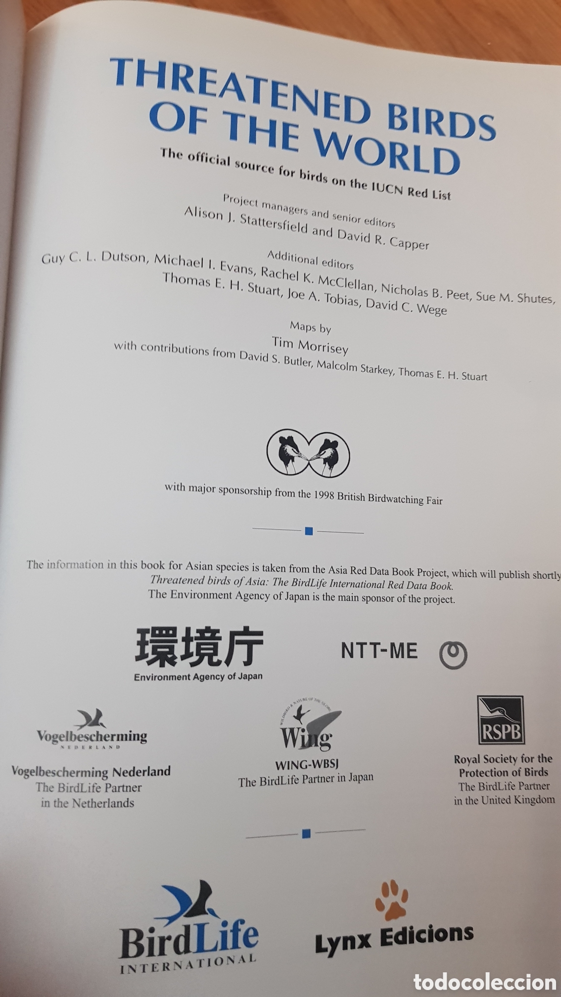 Libros: Threatened birds of the world - Foto 5