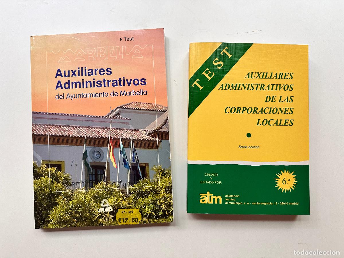 Libros: 2 LIBROS DE TEST DE OPOSICIONES AUXILIARES ADMINISTRATIVOS - Foto 1