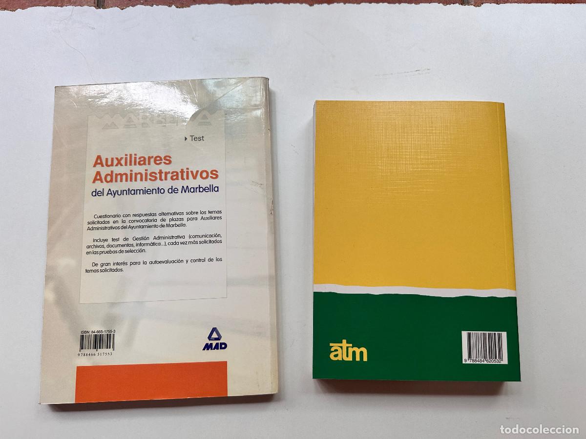 Libros: 2 LIBROS DE TEST DE OPOSICIONES AUXILIARES ADMINISTRATIVOS - Foto 2