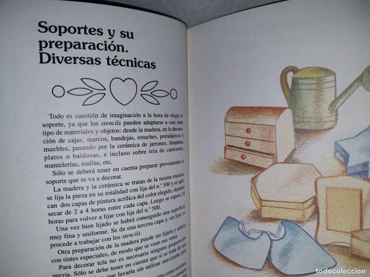 Libros: 117- DECORAR OBJETOS CON STENCIL - MERCE OLLER / ROSA OLLER - EDICIONES CEAC 1995 - Foto 6