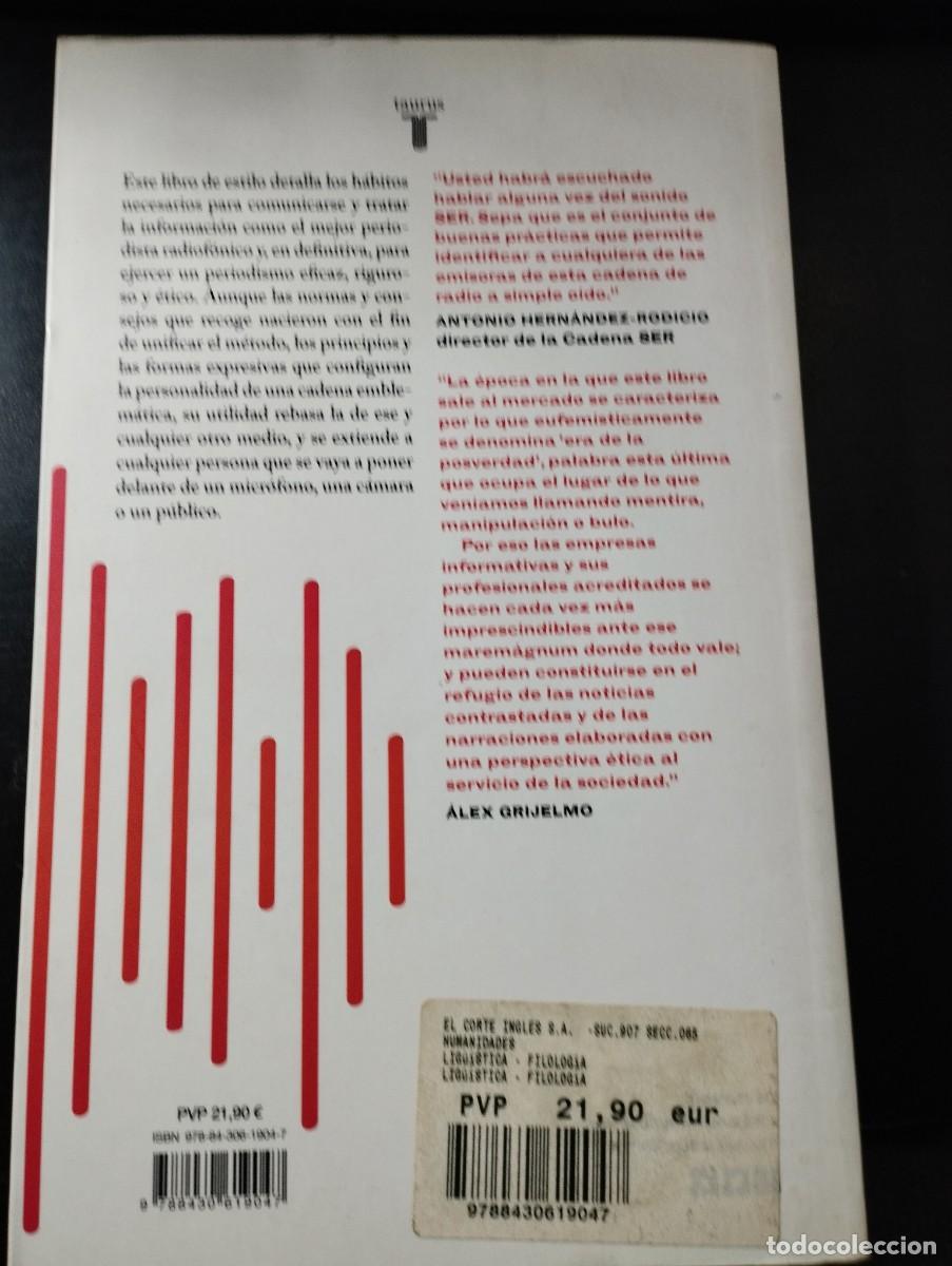 Libros: EN ANTENA. CADENA SER (TAURUS) - Foto 2