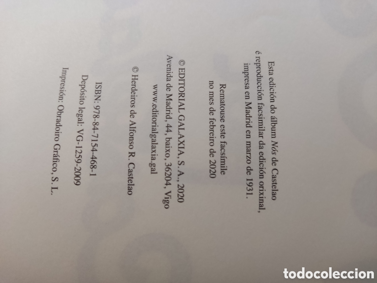 Libros: &rdquo; Nos&rdquo; por Castelao ( edici&oacute;n facs&iacute;mil) - Foto 2